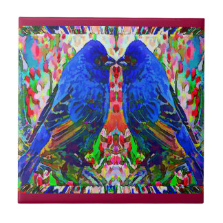 Zwei Fliese des Vogel-2