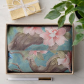 Zwei florale Friedenstruppen Seidenpapier (Geschenk)