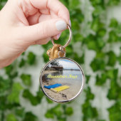 Zwei Flöße personalisiert Schlüsselanhänger (Hand)