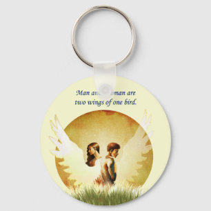 Zwei Flügel Schlüsselanhänger