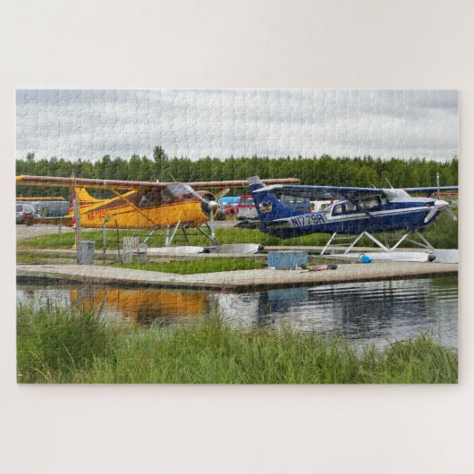 Zwei Flugzeug, Lake Hood, Alaska Puzzle (Horizontal)