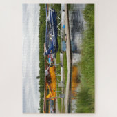 Zwei Flugzeug, Lake Hood, Alaska Puzzle (Vertikal)