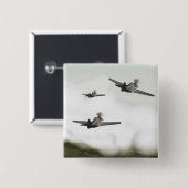 Zwei Flugzeuge des Zweiten Weltkrieges Button (Vorne & Hinten)