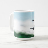 Zwei Flugzeuge des Zweiten Weltkrieges Kaffeetasse (Vorderseite Links)