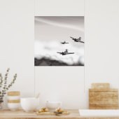 Zwei Flugzeuge des Zweiten Weltkrieges Poster (Küche)
