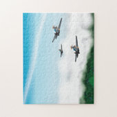 Zwei Flugzeuge des Zweiten Weltkrieges Puzzle (Vertikal)