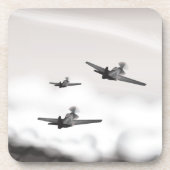 Zwei Flugzeuge des Zweiten Weltkrieges Untersetzer (Vorderseite)