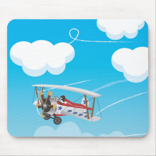 Zwei Flugzeuge Mousepad