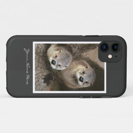 Zwei Fluss-Otter Case-Mate iPhone Hülle (Rückseite (Horizontal))