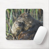 Zwei Fluss-Otter Mousepad (Mit Mouse)
