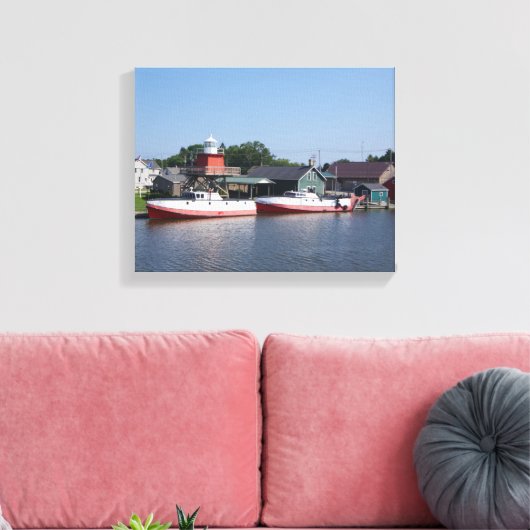 Zwei Flüsse, Leinwand von Wisconsin (Insitu (Wohnzimmer))