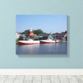 Zwei Flüsse, Leinwand von Wisconsin (Insitu (Holzboden))