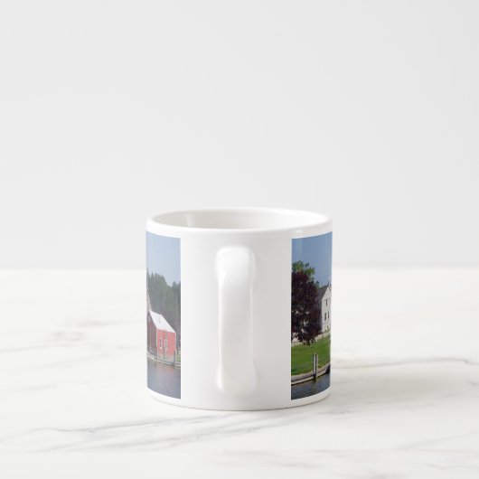 Zwei Flüsse, Wisconsin Espresso oder Jumbo Tasse (Rückseite)