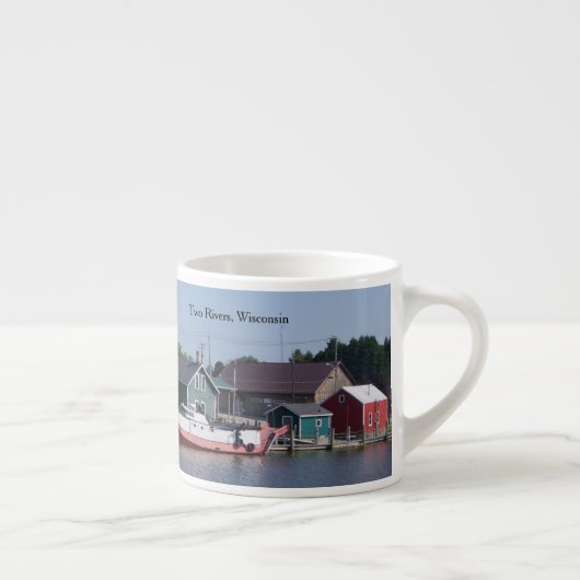 Zwei Flüsse, Wisconsin Espresso oder Jumbo Tasse (Rechts)