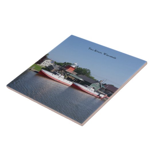 Zwei Flüsse, Wisconsin-Fliesen Fliese (Seite)