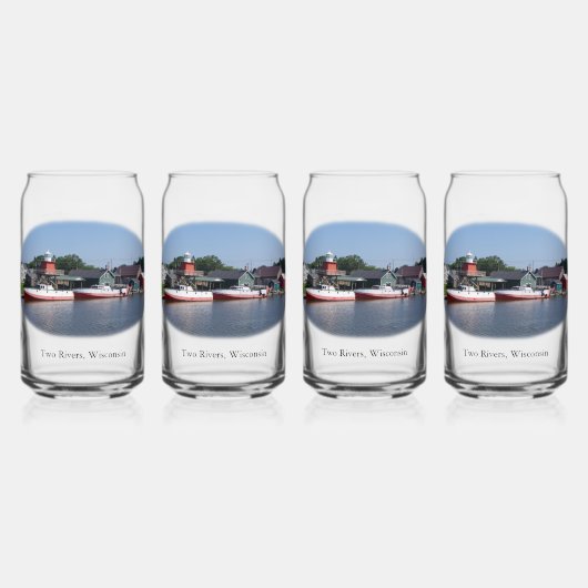 Zwei Flüsse, Wisconsin kann Glas (Vorderseite)