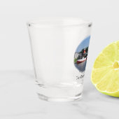 Zwei Flüsse, Wisconsin-Schussglas Schnapsglas (Links)