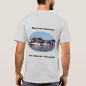 Zwei Flüsse Wisconsin Shirt-Licht T-Shirt (Rückseite)