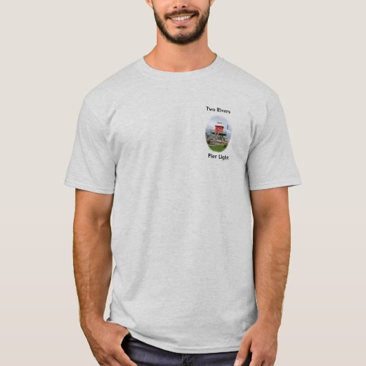 Zwei Flüsse Wisconsin Shirt-Licht T-Shirt (Vorderseite)
