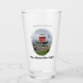 Zwei Flüsse, Wisconsin Trinkglas Glas (Rückseite)