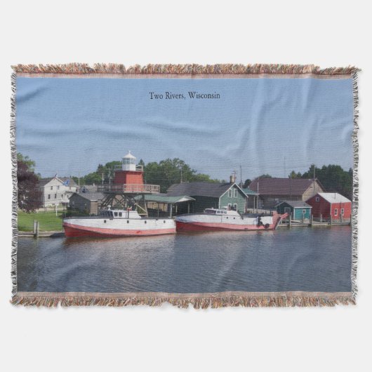 Zwei Flüsse, Wisconsin werfen Decken (Vorderseite)