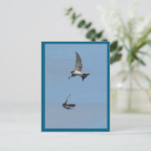 Zwei Flying House Martins DIY Postkarte (Stehend Vorderseite)