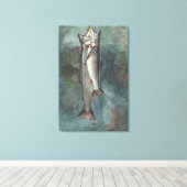 Zwei Forellen Leinwanddruck (Insitu (Holzboden))