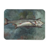 Zwei Forellen Magnet (Horizontal)