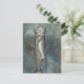 Zwei Forellen Postkarte (Stehend Vorderseite)