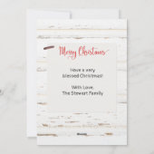 Zwei Foto Farmhouse Barfenster Weihnachtskarte Feiertagskarte (Rückseite)