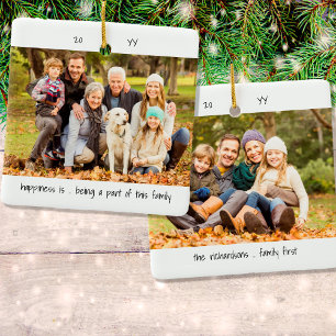 Zwei Foto Glück ist .. Niedlich Minimalistisch Keramikornament