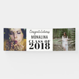 Zwei Foto-graduierte mutige Glückwünsche Banner