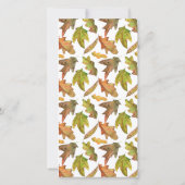 Zwei Foto Herbstpumpen Hochzeit im Herbst Save The Date (Rückseite)