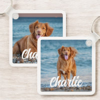 Zwei Foto Hund über Personalisierten Pet Keepake