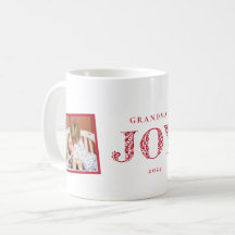 Zwei Foto Joy Holiday Geschenk Tasse