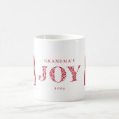 Zwei Foto Joy Holiday Geschenk Tasse (Mittel)