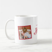 Zwei Foto Joy Holiday Geschenk Tasse (Links)