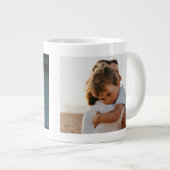 Zwei-Foto-Minimalist   Jumbo-Tasse (Vorderseite Rechts)