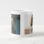 Zwei-Foto-Minimalist   Jumbo-Tasse (Vorderseite)