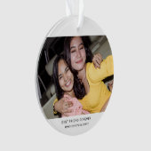 Zwei Foto Minimalistischer bester Freund Ornament (Vorderseite)