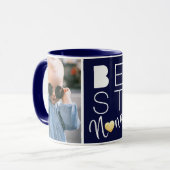 Zwei Foto Navy Blue Best Nana Tasse (Vorderseite Links)