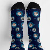 Zwei Foto Pet Socks Circle Pattern Socken (Oben)