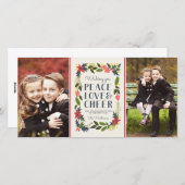 Zwei Foto Weihnachtsfotokarte Feiertagskarte (Vorne/Hinten)