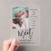 Zwei Fotos Ankündigung Mattierter Akrylkarte (Insitu (Handheld))