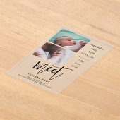 Zwei Fotos Ankündigung Mattierter Akrylkarte (Ablage )