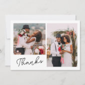 Zwei Fotos danke Hochzeit (Vorderseite)