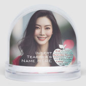 Zwei Fotos, die besten Apple-Qualitäten der Welt f Schneekugeln (Vorderseite)