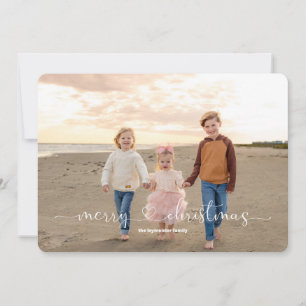 Zwei Fotos einfach zu uns Pauschalreise Card Feiertagskarte