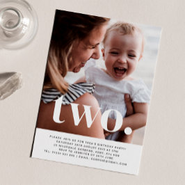 Zwei Fotos erste Einladung zum Geburtstag