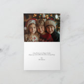 Zwei Fotos Frohe Weihnachtskarte Faltkarte Feiertagskarte (Innenseite)